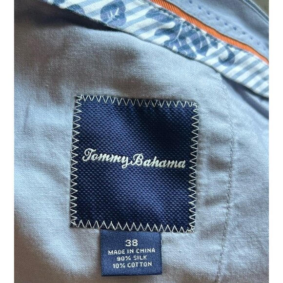Tommy Bahama Men's Shorts Size 38 Blue Chino Pockets Golfing Cotton Tencel - Picture 10 of 13